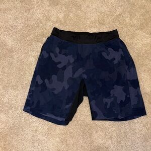 Lululemon blue camo shorts